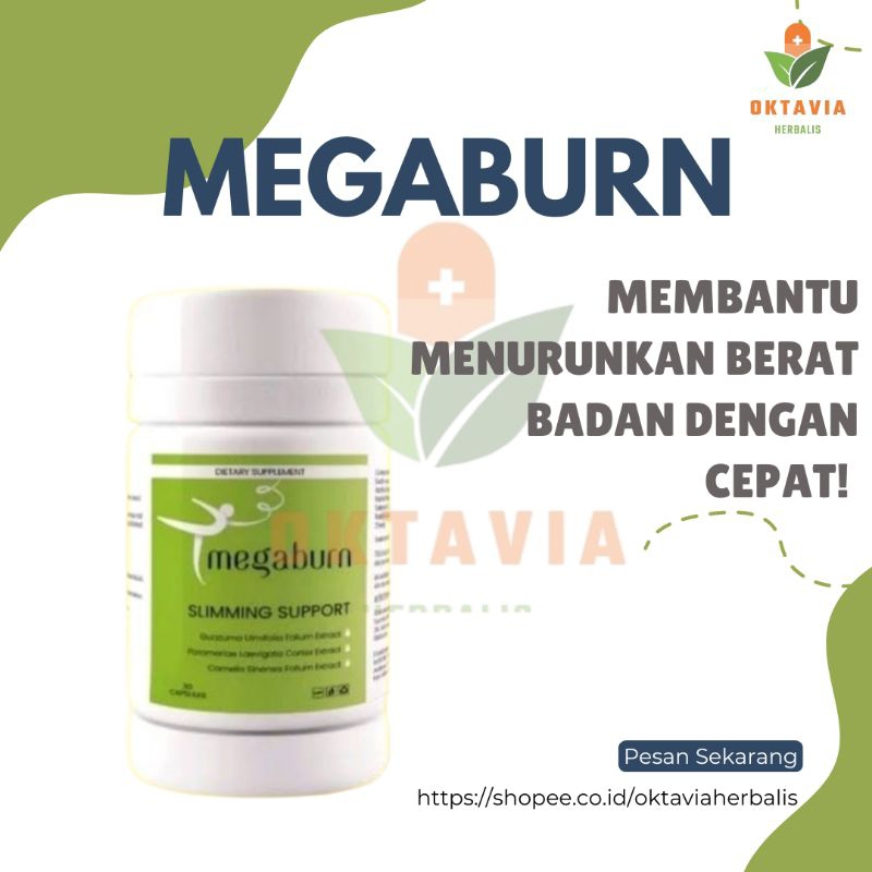 NEW TERBAIK MEGABURN SLIMMING SUPORT CAPSULE ORIGINAL MEGABURN ASLI ORIGINAL