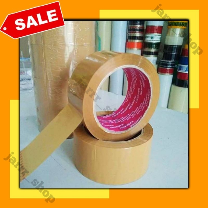 

LAKBAN COKLAT 2INCH 45MM × 80 YARD HANDERU TAPE || UKURAN JUJUR, DAYA REKAT KUAT HARGA HEMAT MURAH TERJANGKAU PROMO SOLATIP SOLASI