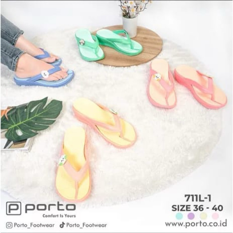 sandal cewek dewasa porto 711 per pak