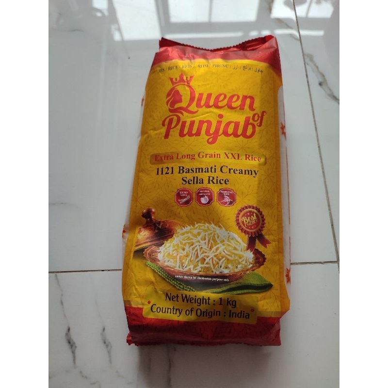 

Beras Basmati Merk Queen Of Punjab Kemasan 1 KG