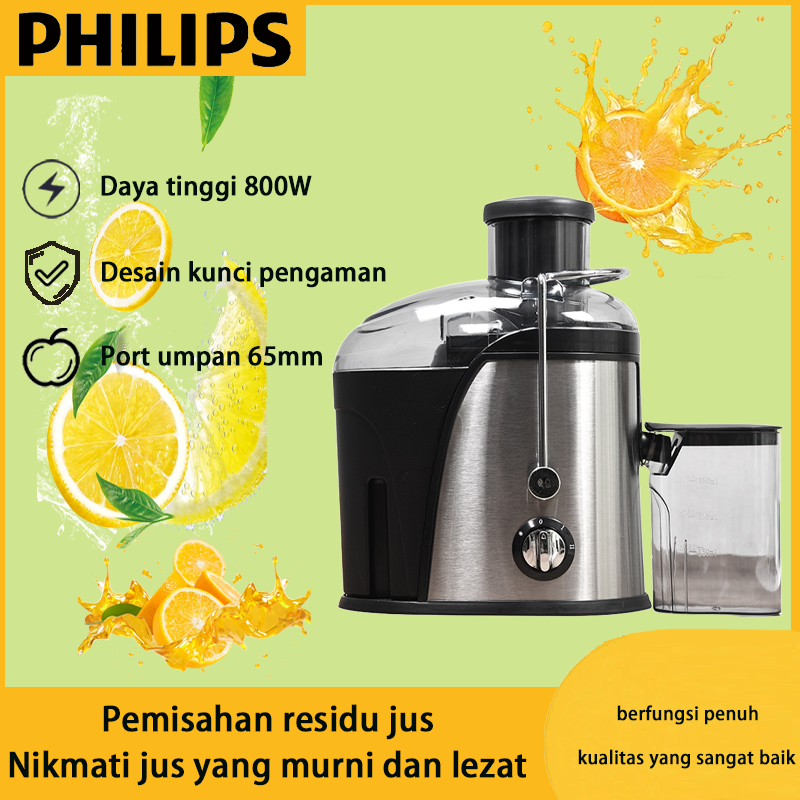 Philips Slow Juicer Multifungsi Pembuat Jus Portabel99% Fresh Fruit Juice Blender Fruit Juicer  Phil