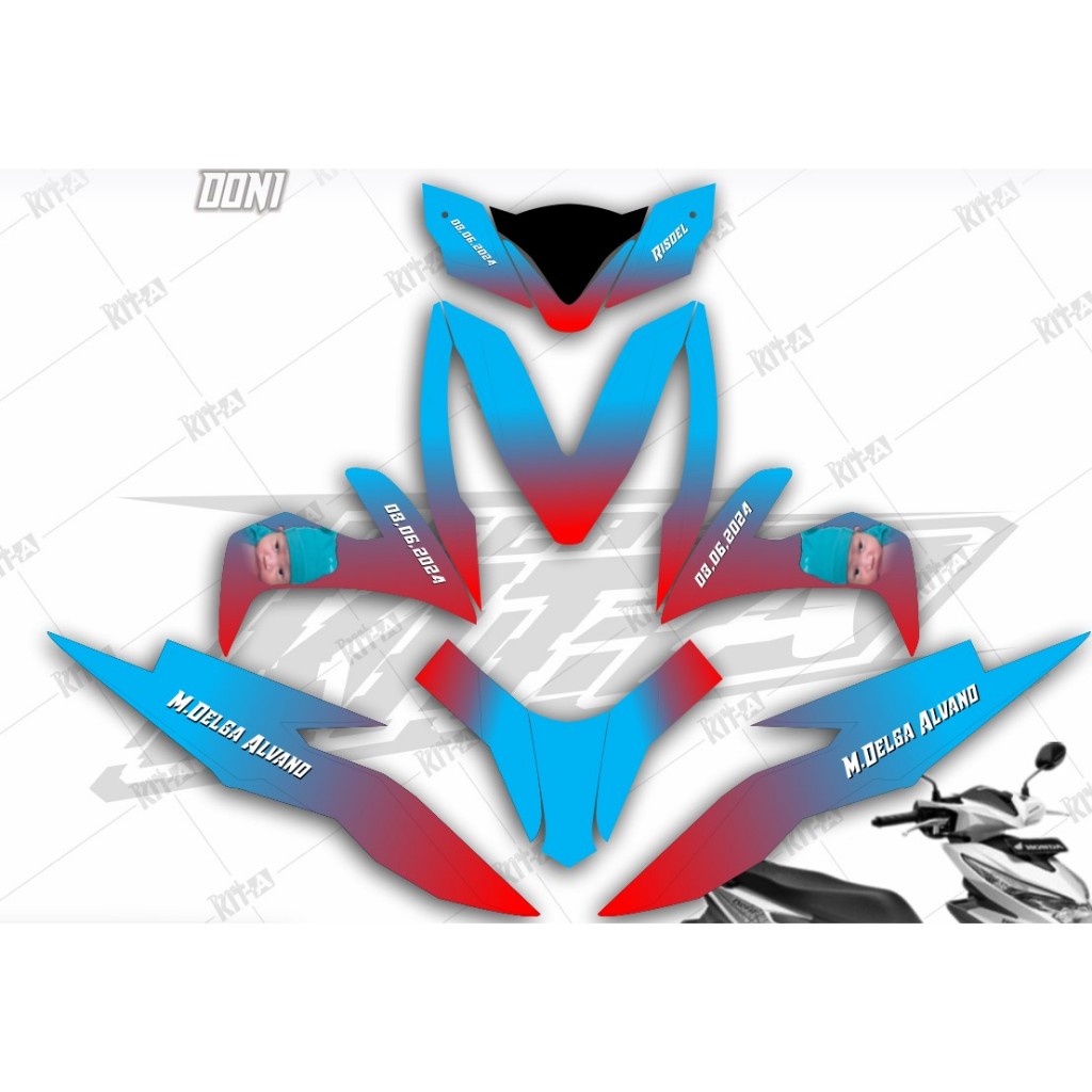 Decal Stiker New Beat  Dekal Sticker All New Beat Cbs Racing