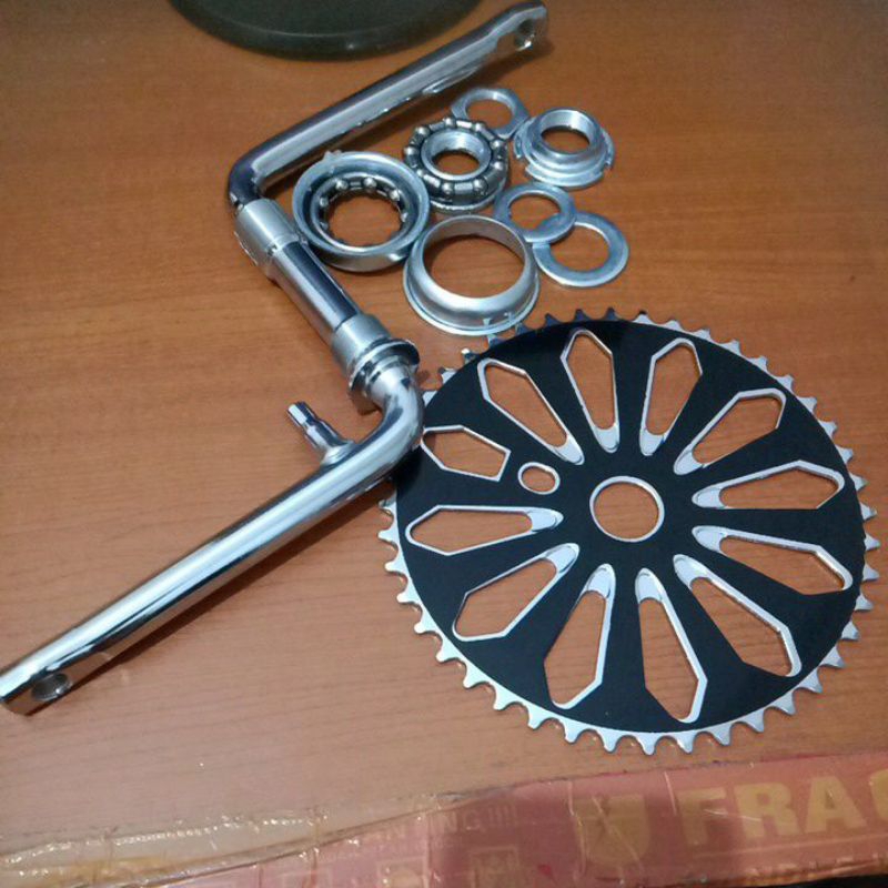 crank/gir tengah langsung bmx 20 genio GL 802 gigi 44T