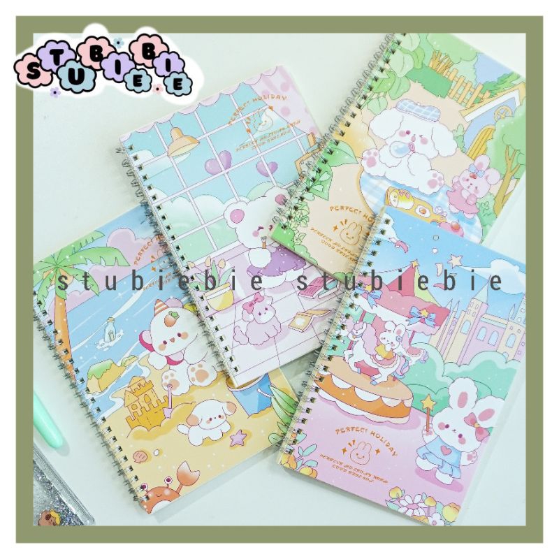

Buku tulis binder metal 20 cm x 14 cm motif cozy