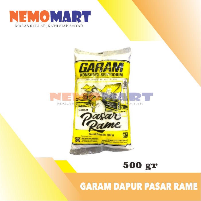 

GARAM BERYODIUM PASAR RAME 500 G GR GRAM SALT YODIUM 500GR 500G 500GRAM