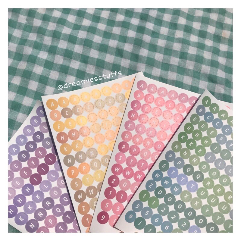 

(Dream 2) Alphabet colorfull deco sticker
