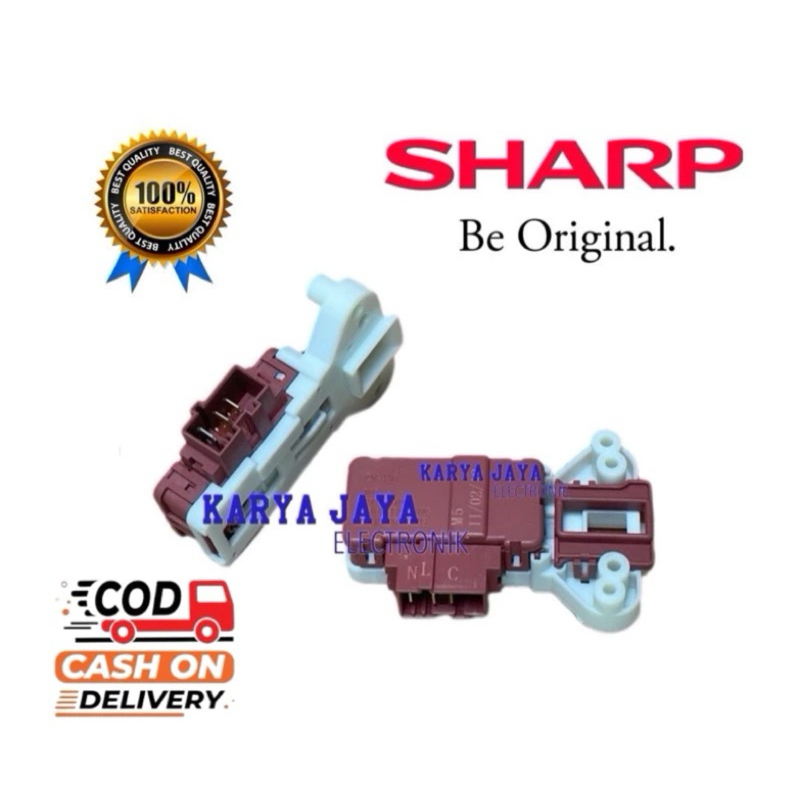 [ SHARP ES-FL1072B ]Door Lock Switch Pintu Mesin Cuci Sharp Front Loading ES-FL1072B