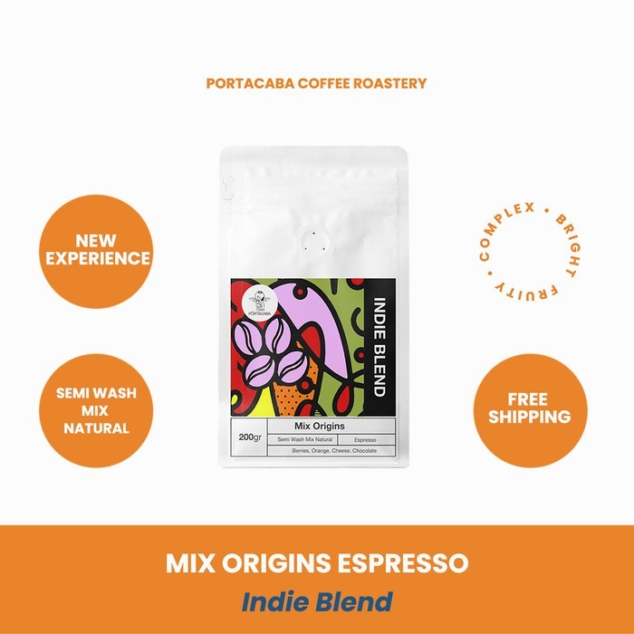 

Kopi Aceh Gayo Mix Laspada Arabika Portacaba Espresso Indie Blend 200GR