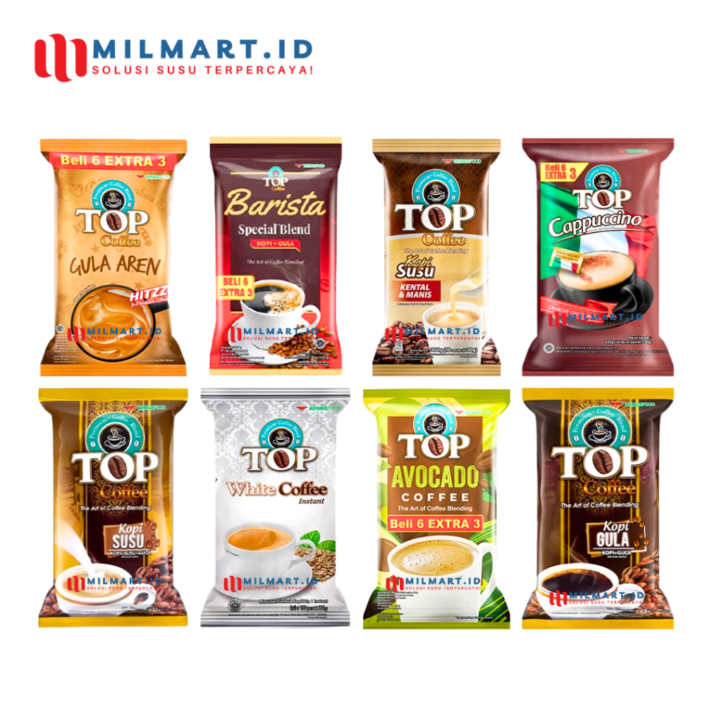 

TOP COFFEE KOPI INSTAN KOPI 9 SACHETS POUCH MINUMAN