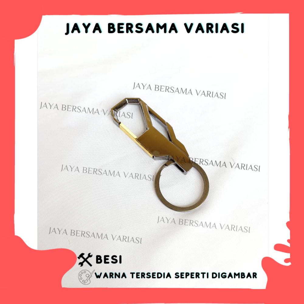 GANTUNGAN KUNCI LOGAM REMOTE MOBIL MOTOR LOGAM