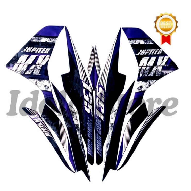 Stiker Striping Motor Yamaha Jupiter MX 2013 Ungu Lis Les Body Jupiter MX 2013 Berkualitas