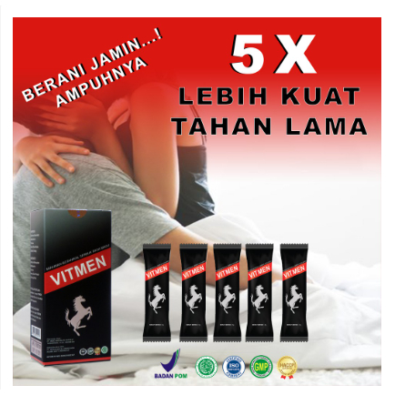 VITMEN MINUMAN OBAT KUAT PRIA TAHAN LAMA KESUBURAN 100 ALAMI ISI 3 SACHET