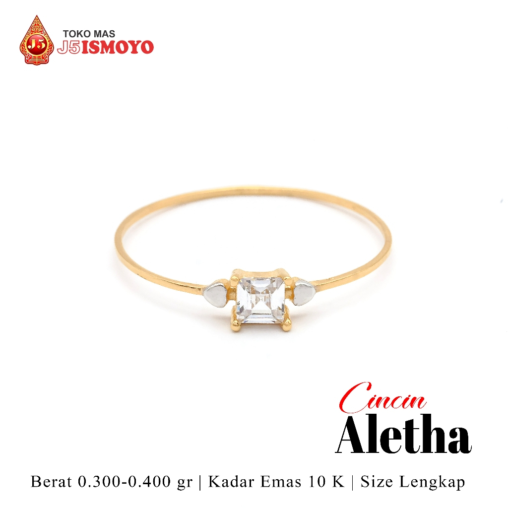 Cincin Emas 10K Aletha J5 Ismoyo