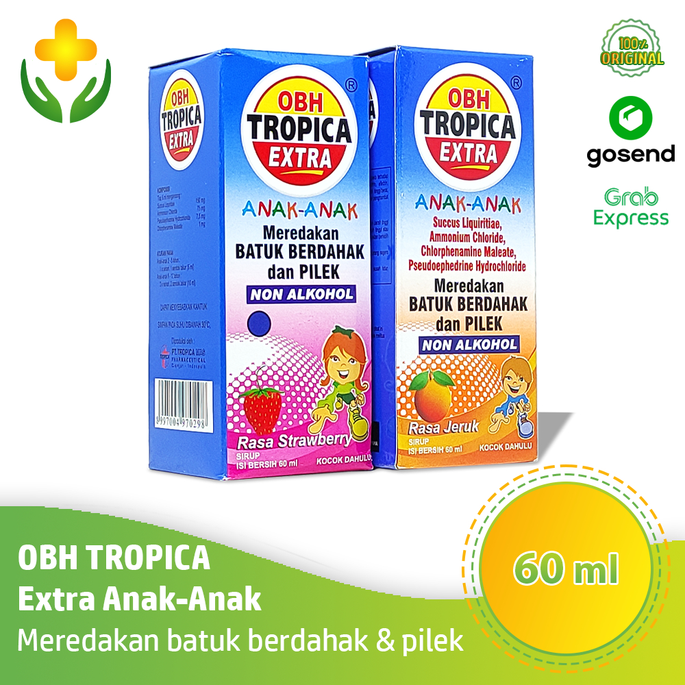 OBH Tropica Extra Anak-Anak Sirup  60 ml Obat Batuk Berdahak Pilek