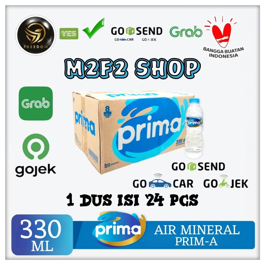 

Air Mineral Prima Botol Mini Pet - 330 ml Kemasan Karton (Khusus Bluebird/Gojek/Grab)