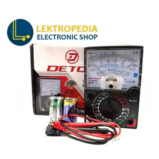 Multitester Analog DETON YX 360Trn Multimeter Multi Avometer manual