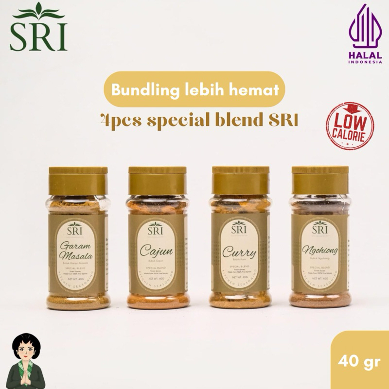 

SRI Paket Hemat 4 pcs/ Bumbu Marinasi / Marinasi seasoning/ Special Blend Rempah Bubuk Spices