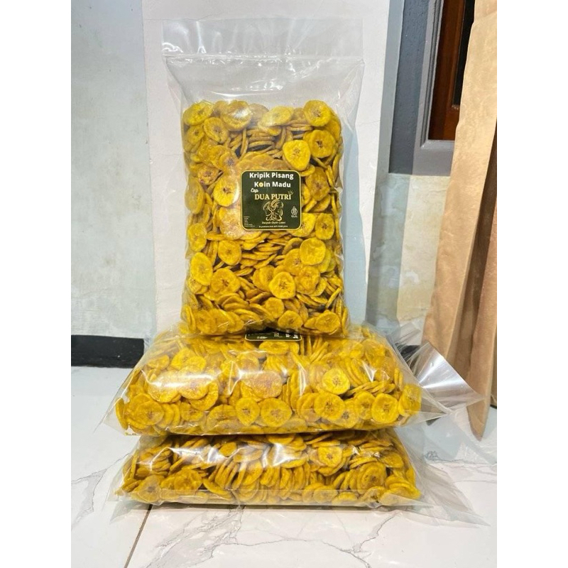 

1kg keripik pisang dua varian rasa manis / asin