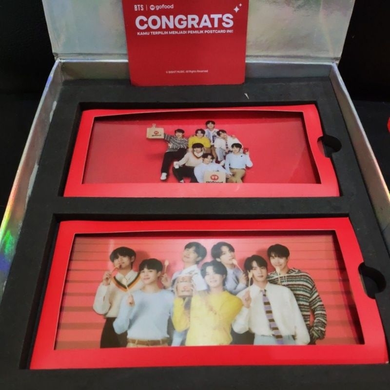 GOJEK X BTS EXCLUSIVE LIMITED EDITION POSTCARD