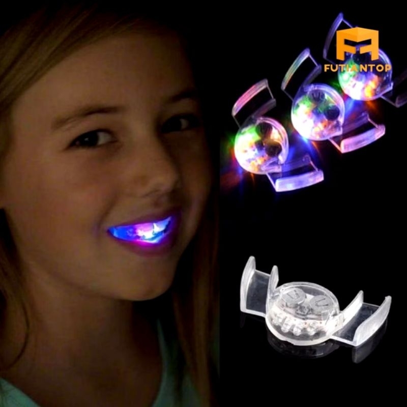 Flashing Mouth Mainan Prank Toys Mulut Gigi LED