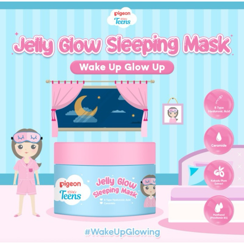 PIGEON TEENS JELLY GLOW SLEEPING MASK 30gr
