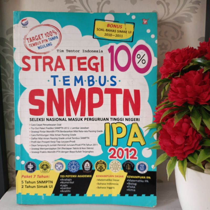 ORIGINAL BUKU - TIM TENTOR INDONESIA STRATEGI 100 PERSEN TEMBUS SNMPTN IPA 2012