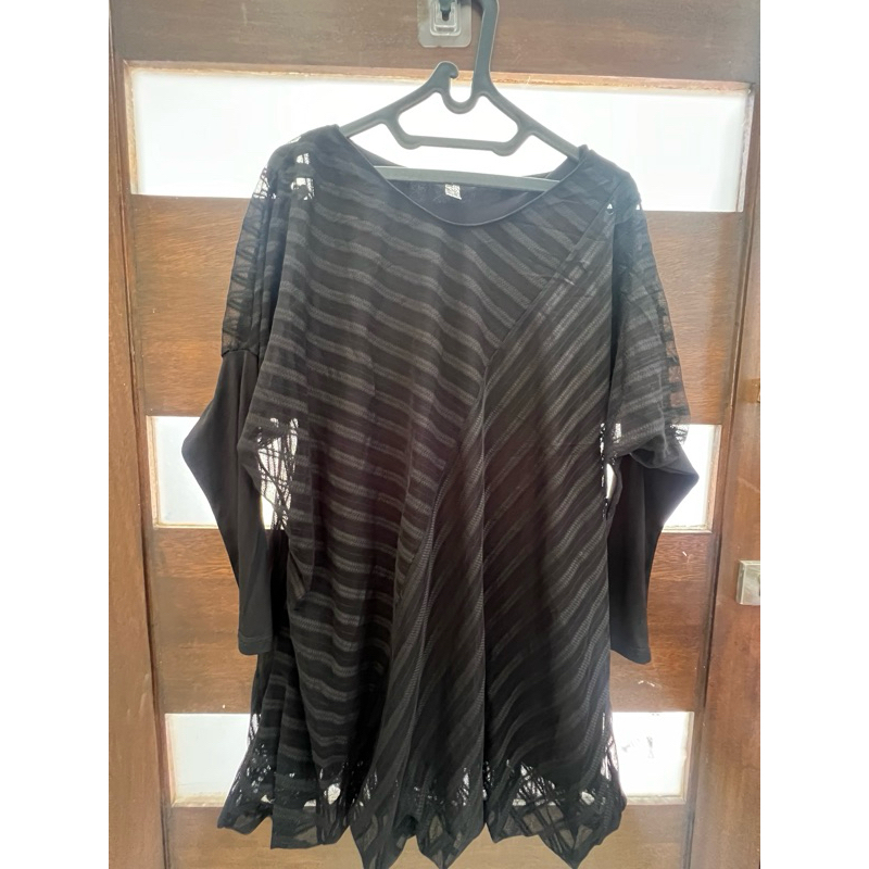 Dress tunik hitam party dugem