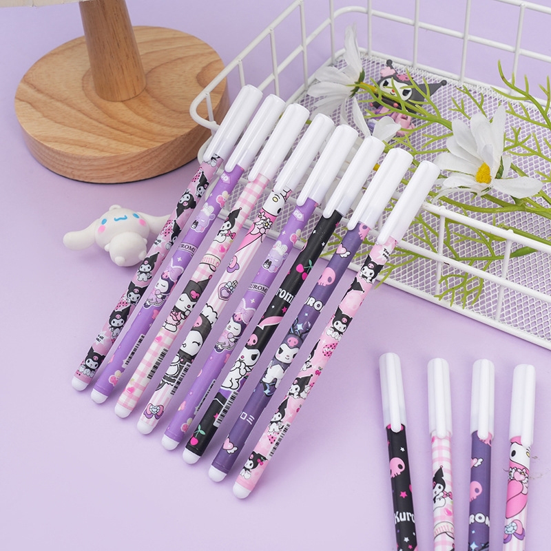 

✨COD Pen Bisa Dihapus Kuromi Perempuan Pena Netral Sanrio Pena Tanda Tangan Biru Dapat Dihapus-GI