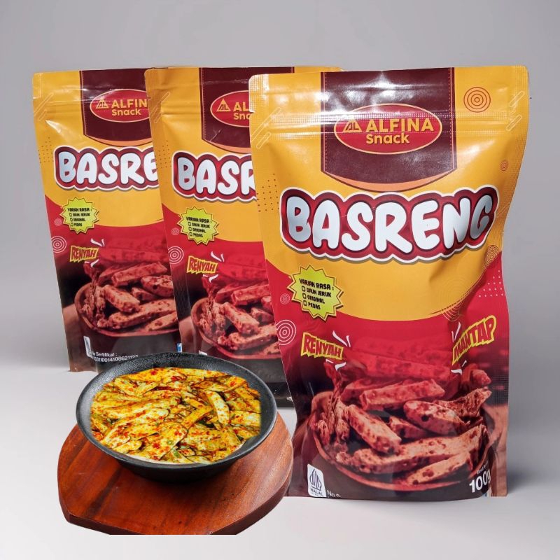 

basreng pedas gurih extra daun jeruk - camilan pedas gurih-basreng