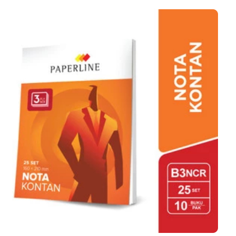 

NOTA KONTAN PAPERLINE BESAR 3 PLY / PPL NCR Besar B3 3 PLY / 3 Rangkap