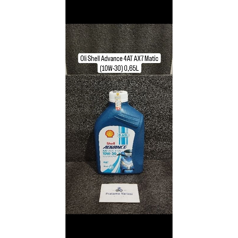 [Shell] Oli Shell Advance 4AT AX7 Matic Scooter (10W-30) (650 ml) Synthetic Based Oil