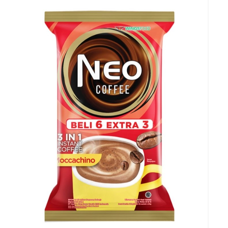 

NEO Coffee Moccachino 3in1 Instan Coffee 9 pcs x 20 g kopi sachet