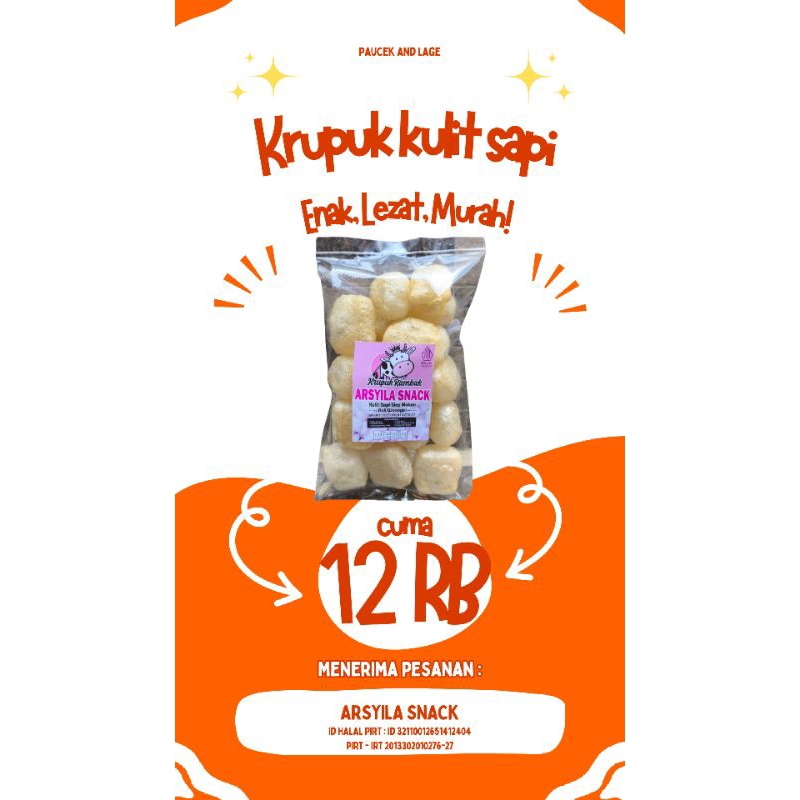 

Krupuk kulit sapi ASYILA SNACK