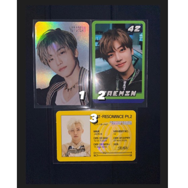 WTS PC | PHOTOCARD JAEMIN NCT | OFFICIAL PC (ONLY)