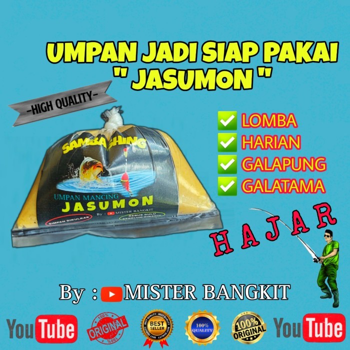 umpan siap pakai jasumon mister bangkit - umpan ikan mas amis wangi