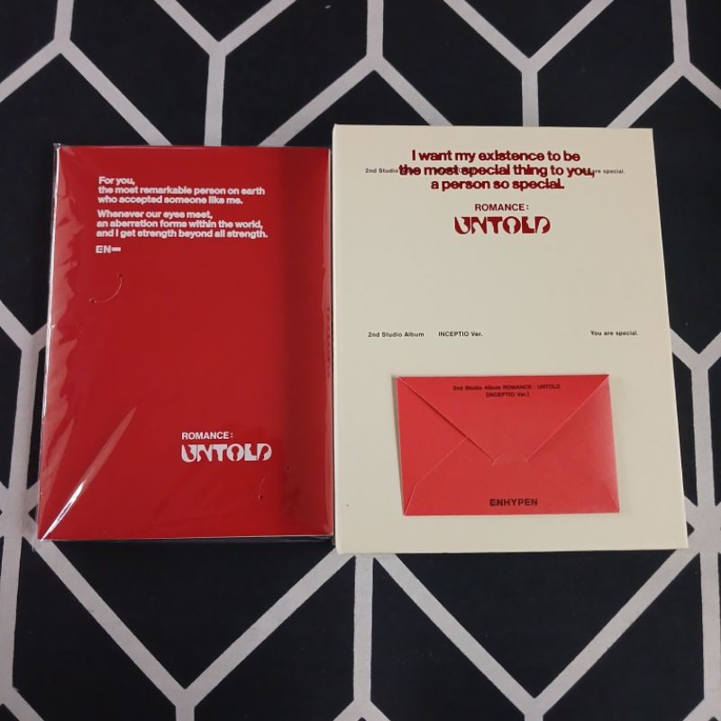 ALBUM ONLY ENHYPEN ROMANCE : UNTOLD REGULER JAKE INCEPTIO ENGENE VER. SUNGHOON SUNOO NI-KI JAKE UNSE