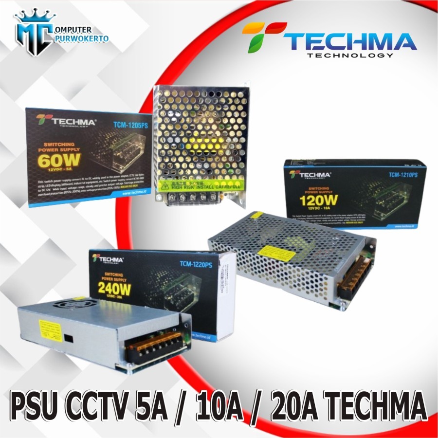 PSU CCTV 5A 10A 20A TECHMA