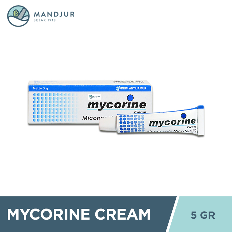 Mycorine Cream 5 Gr - Salep Gatal Jamur, Panu, Kurap, Kutu Air