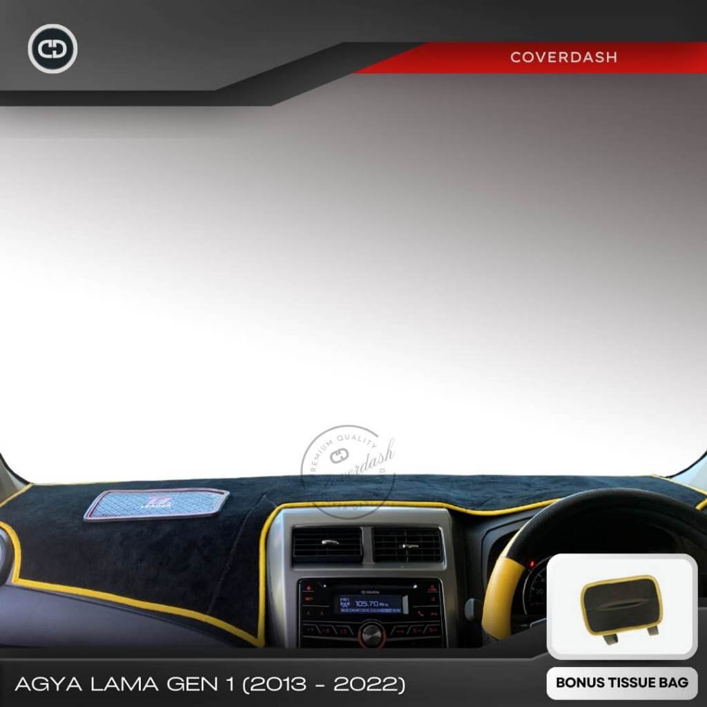Alas Penutup Cover Pelindung Dashboard Mobil Toyota Agya Lama Gen 1 (2013 - 2022) Aksesoris Karpet D