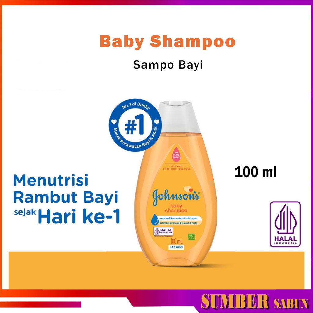 Johnson Baby Shampoo Gold 100ml Sampo Bayi Perawatan Rambut Bayi