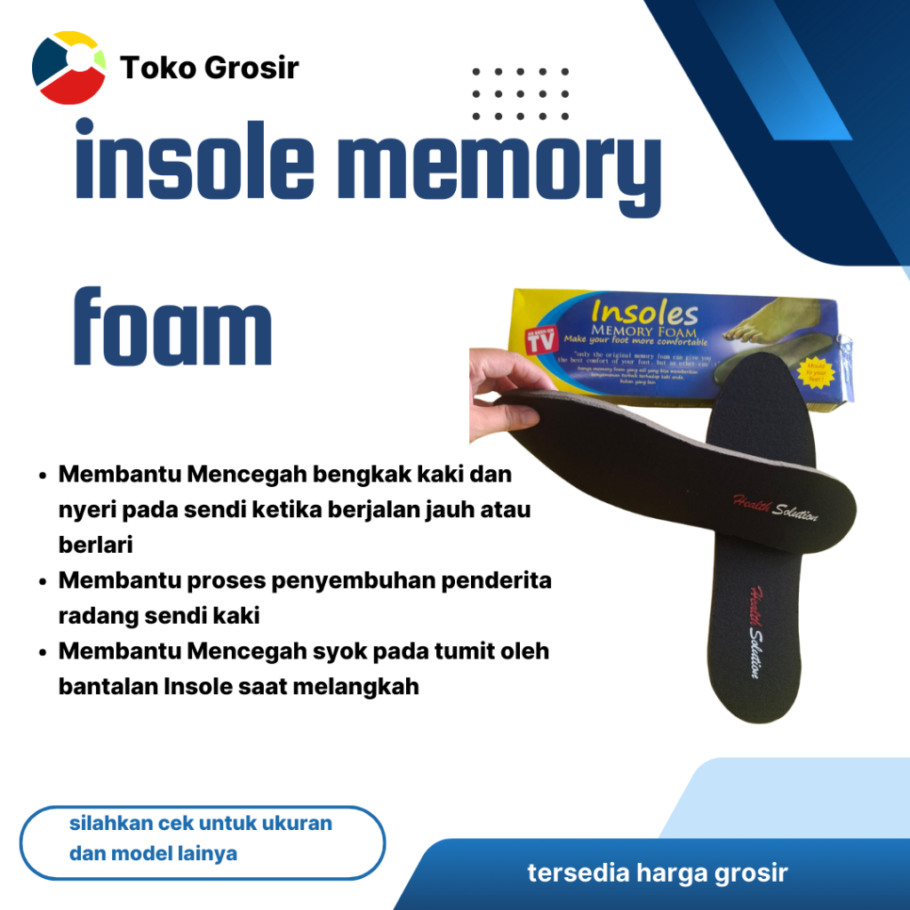 Insole Alas Sepatu - Alas Kaki Sepatu Insole Empuk