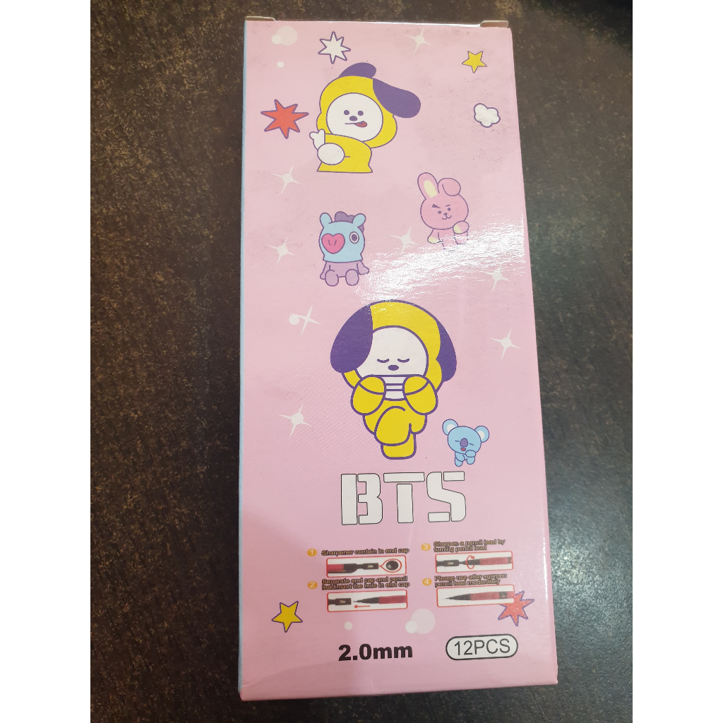 

Pensil Mekanik 2B BTS Karakter Lucu Unik BT21 2.0mm