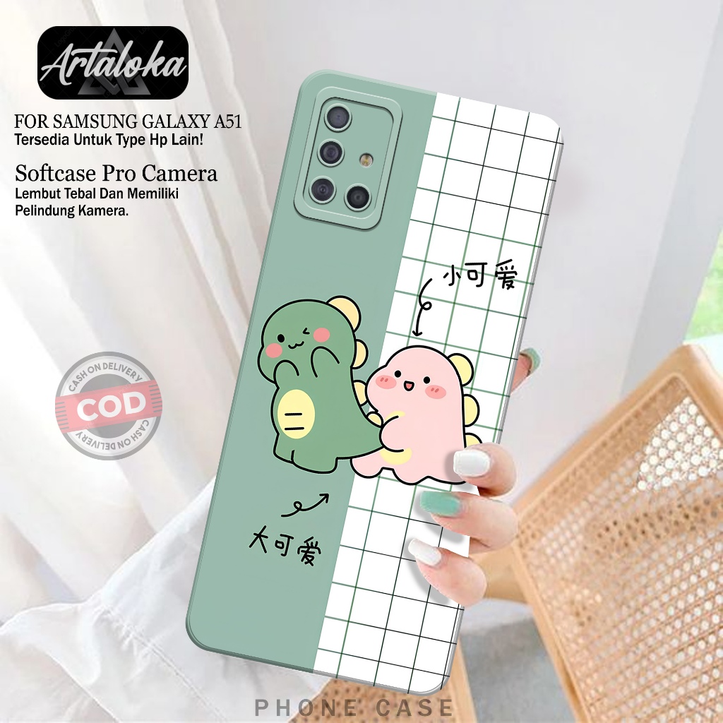 Softcase Hp Samsung Galaxy A51 Fashion Case Kartun Case Samsung Galaxy A51 Silikon TPU Pro Camera Ca