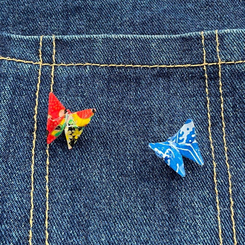 Muripat | Enamel Pin Origami | Butterfly | Enamel Pin Kupu-Kupu | Handmade