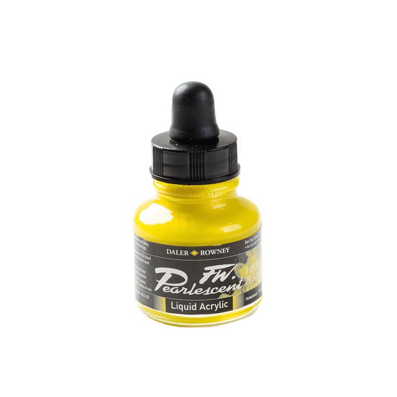 

Daler-Rowney FW Pearlescent 29.5ml Hot Cool Yellow- Cat Akrilik