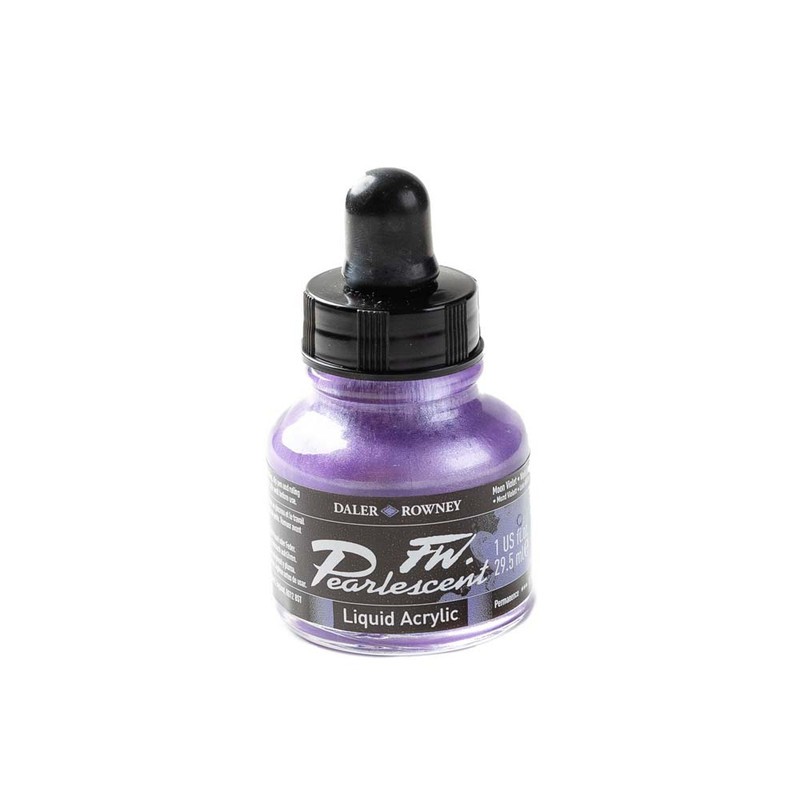 

Daler-Rowney FW Pearlescent 29.5ml Moon Violet- Cat Akrilik