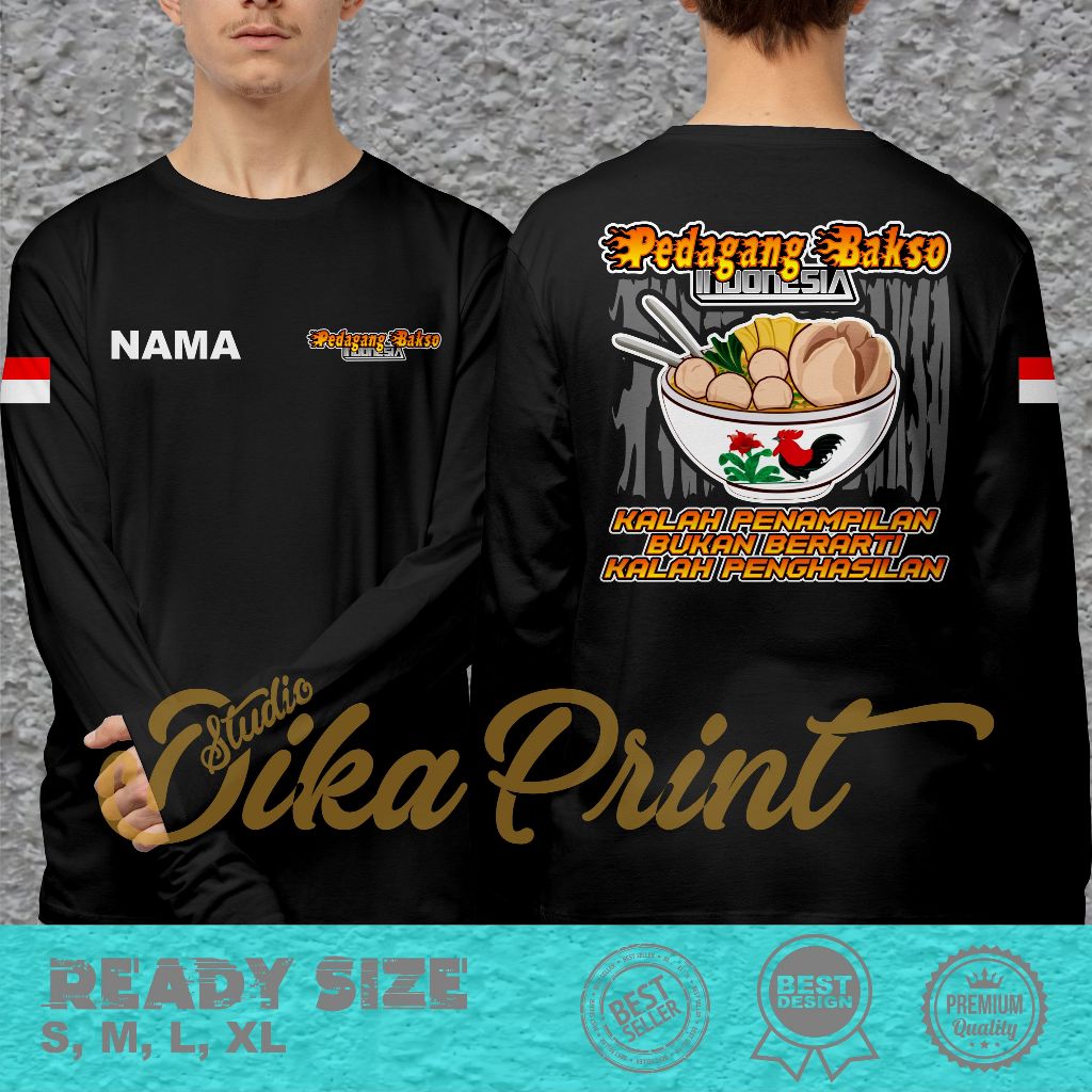 Kaos Pedagang Bakso Indonesia Terkeren