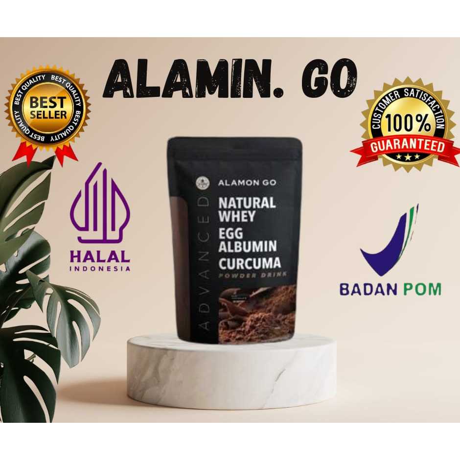 

ALAMON GO Susu Penambah Nafsu Makan - Penambah Berat Badan Natural Whey + Albumin + Temulawak