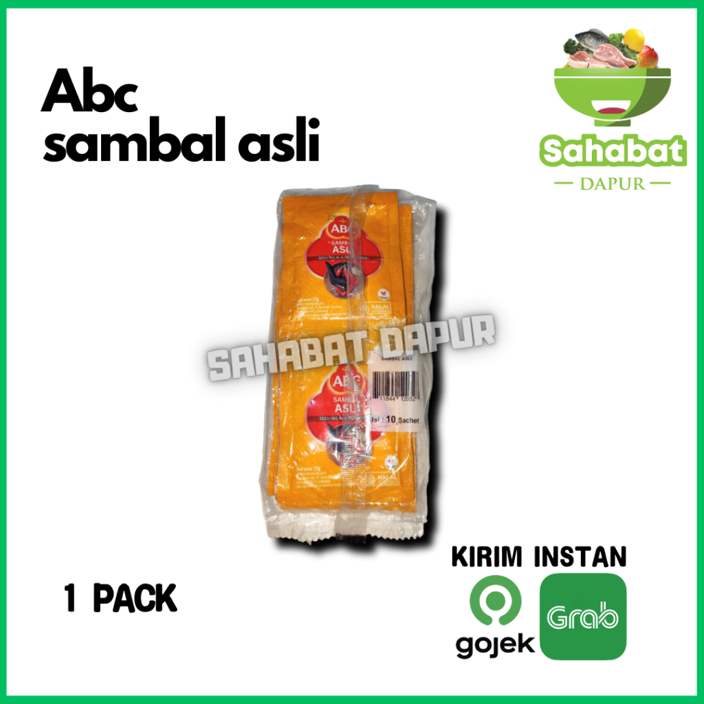 

Sambal Asli ABC 15 Gram ( 1 Pack - Isi 10 ) - Sahabat Dapur