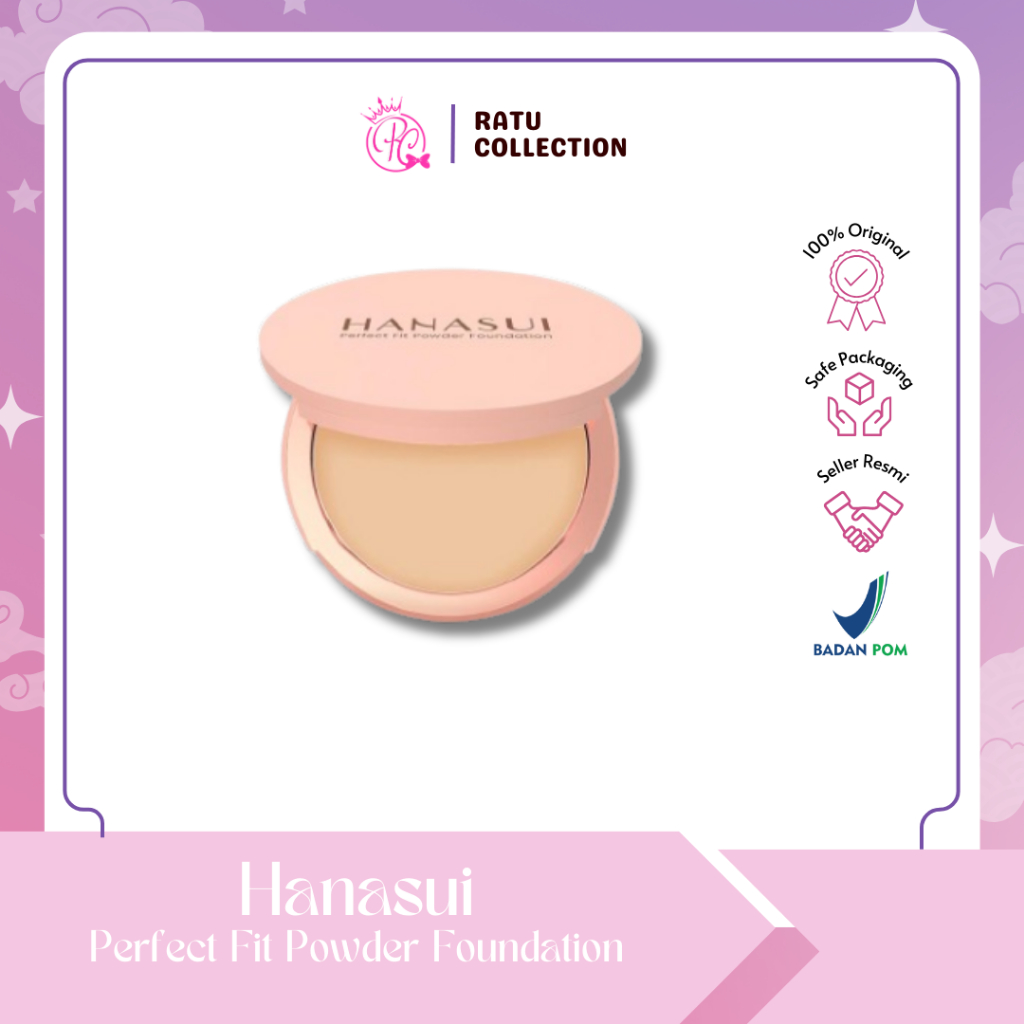 Hanasui Perfect Fit Powder Foundation -Hanasui Bedak Padat